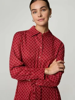 Midikleid mit Logo-Print