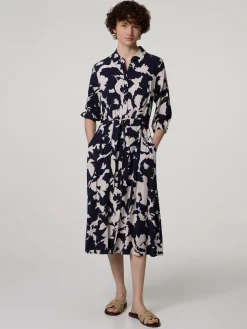 Midikleid mit Muster