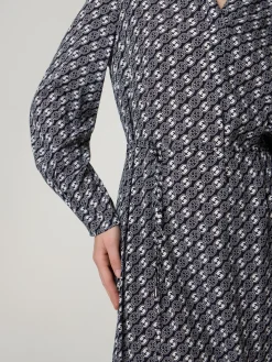 Midikleid mit Muster