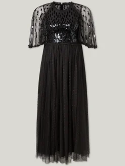 Midikleid mit Pailletten