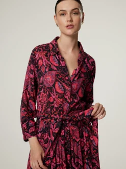 Midikleid mit Paisley-Print
