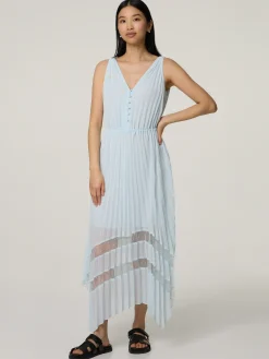 Midikleid mit Plissee