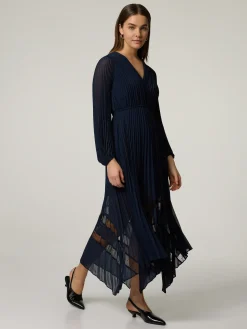 Midikleid mit Plissee