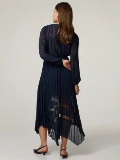 Midikleid mit Plissee