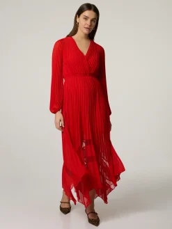 Midikleid mit Plissee