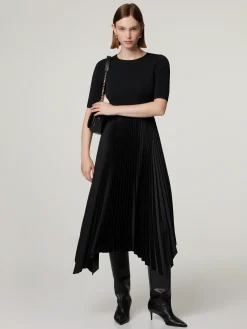 Midikleid mit plissiertem Jupe