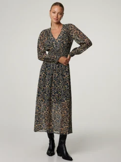 Midikleid mit Seide BERENICEDEA