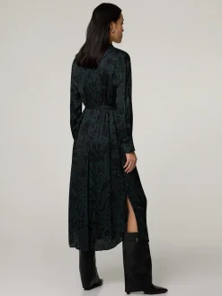 Midikleid mit Seide DAWIN