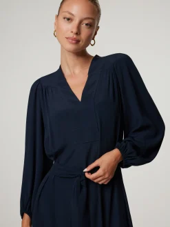 Midikleid mit Seide ELISIR