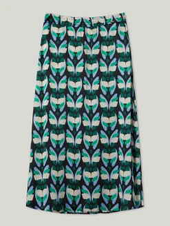 Midirock mit Print CICAMEE