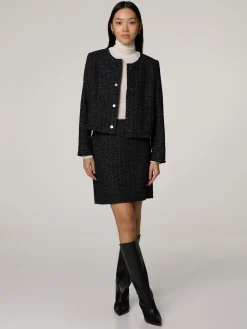 Minijupe aus Bouclé