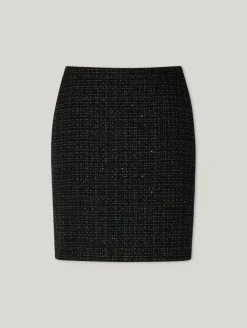 Minijupe aus Bouclé