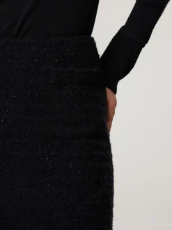 Minijupe aus Bouclé