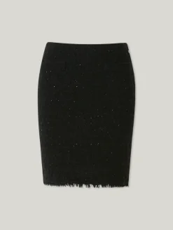 Minijupe aus Bouclé