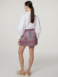 Minijupe mit Paisley- Print