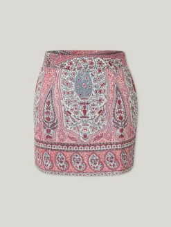 Minijupe mit Paisley- Print