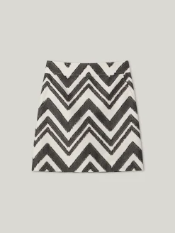 Minijupe mit Stickerei