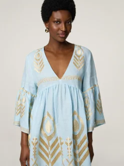 Minikleid aus Leinen