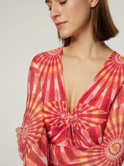 Minikleid mit Allover-Print