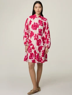 Minikleid mit Leinen