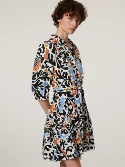 Minikleid mit Leinen CADIX