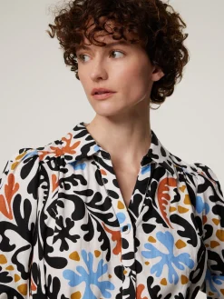 Minikleid mit Leinen CADIX