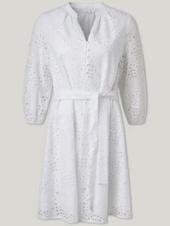 Minikleid mit Lochstickereien