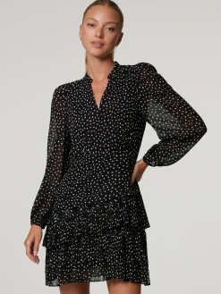 Minikleid mit Rüschen CALISTE