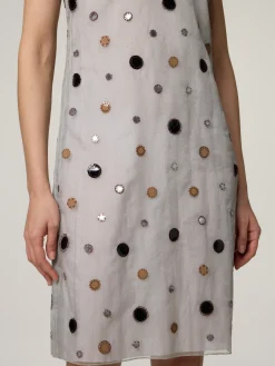 Minikleid mit Stickereien