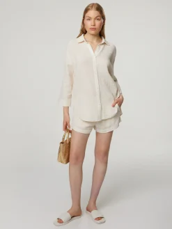 Musselin-Shorts aus Baumwolle