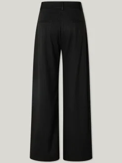 Nadelstreifenhosen mit weitem Bein