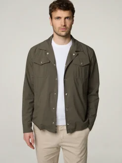 Overshirt mit Druckknöpfen