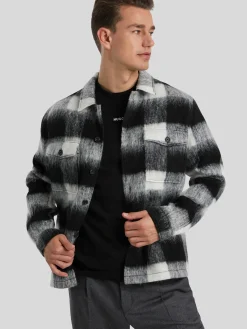 Overshirt mit Karo-Muster