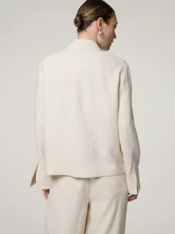 Overshirt mit Leinen