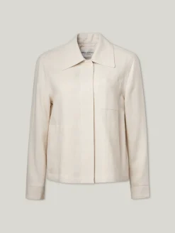 Overshirt mit Leinen