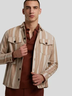 Overshirt mit Leinen