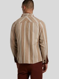 Overshirt mit Leinen