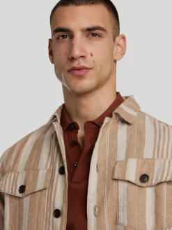 Overshirt mit Leinen