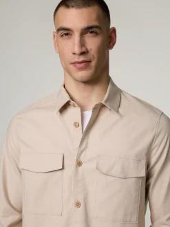 Overshirt mit Leinen