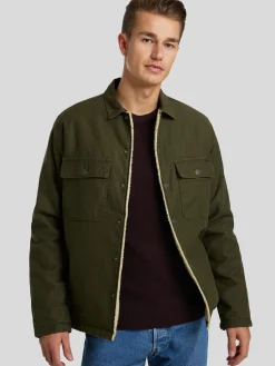 Overshirt mit Teddy-Futter