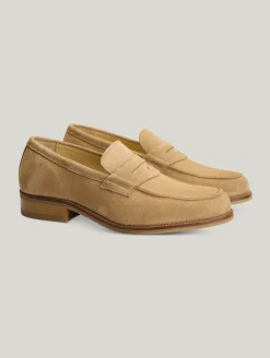 Penny Loafer aus Veloursleder