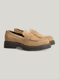 Penny-Loafer aus Veloursleder