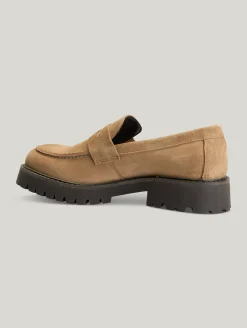 Penny-Loafer aus Veloursleder