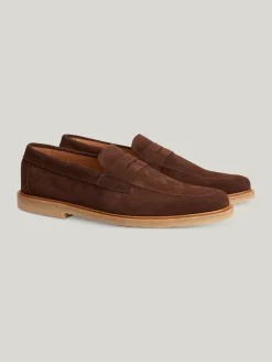 Penny-Loafer aus Veloursleder
