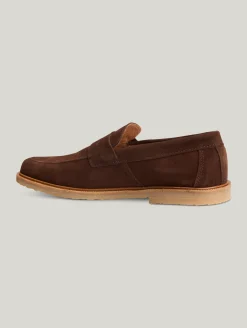 Penny-Loafer aus Veloursleder