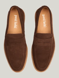 Penny-Loafer aus Veloursleder