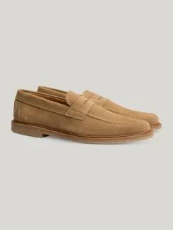 Penny-Loafer aus Veloursleder