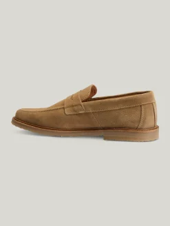 Penny-Loafer aus Veloursleder