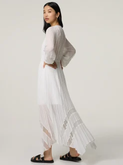 Plisseekleid mit Spitze