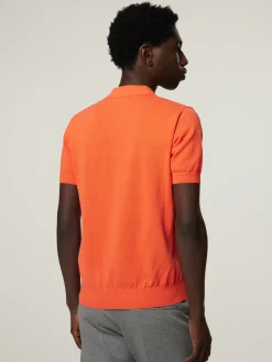 Poloshirt aus Feinstrick